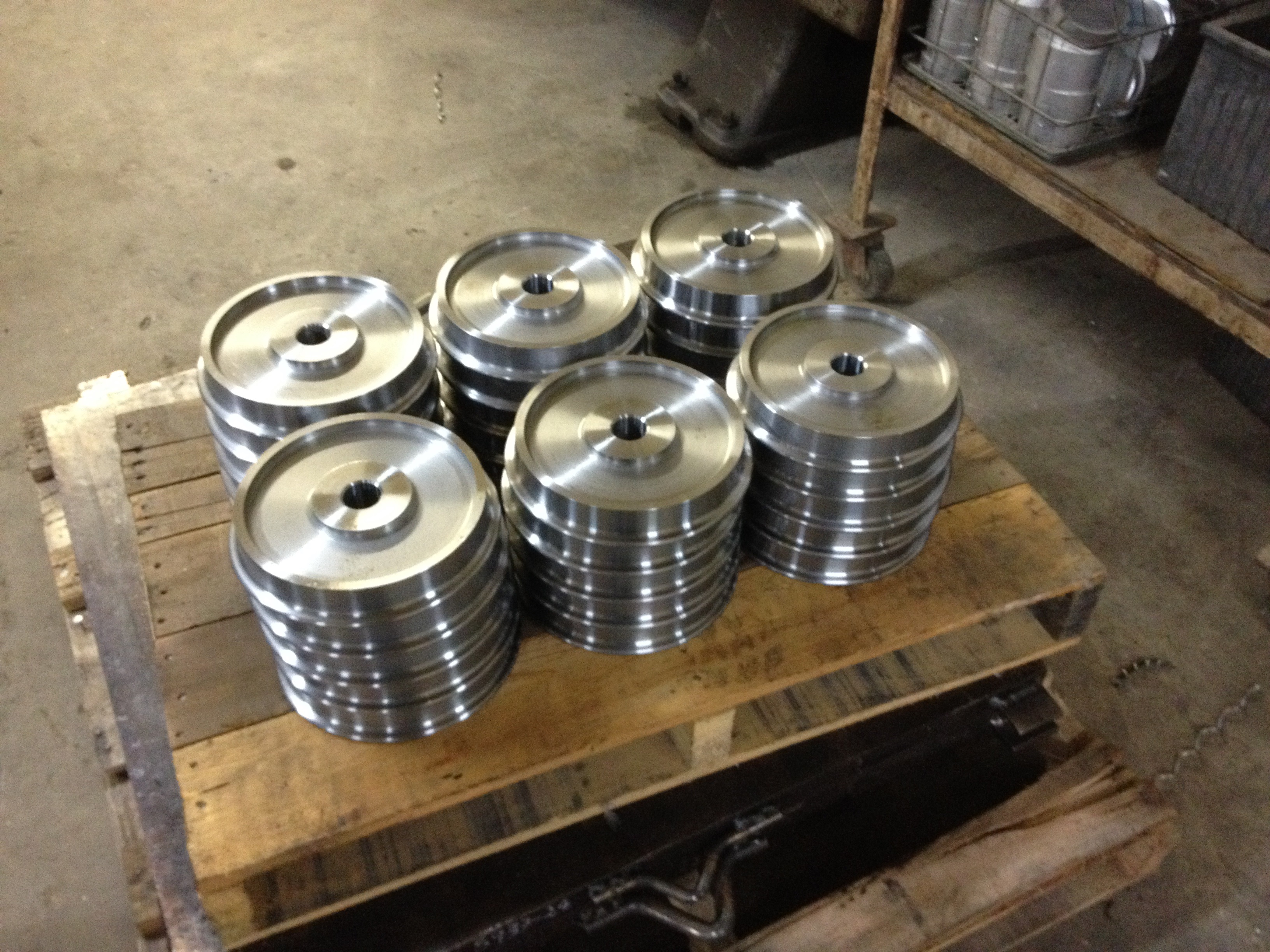 32 of our 8.25" wheels on the pallet ready for delivery!